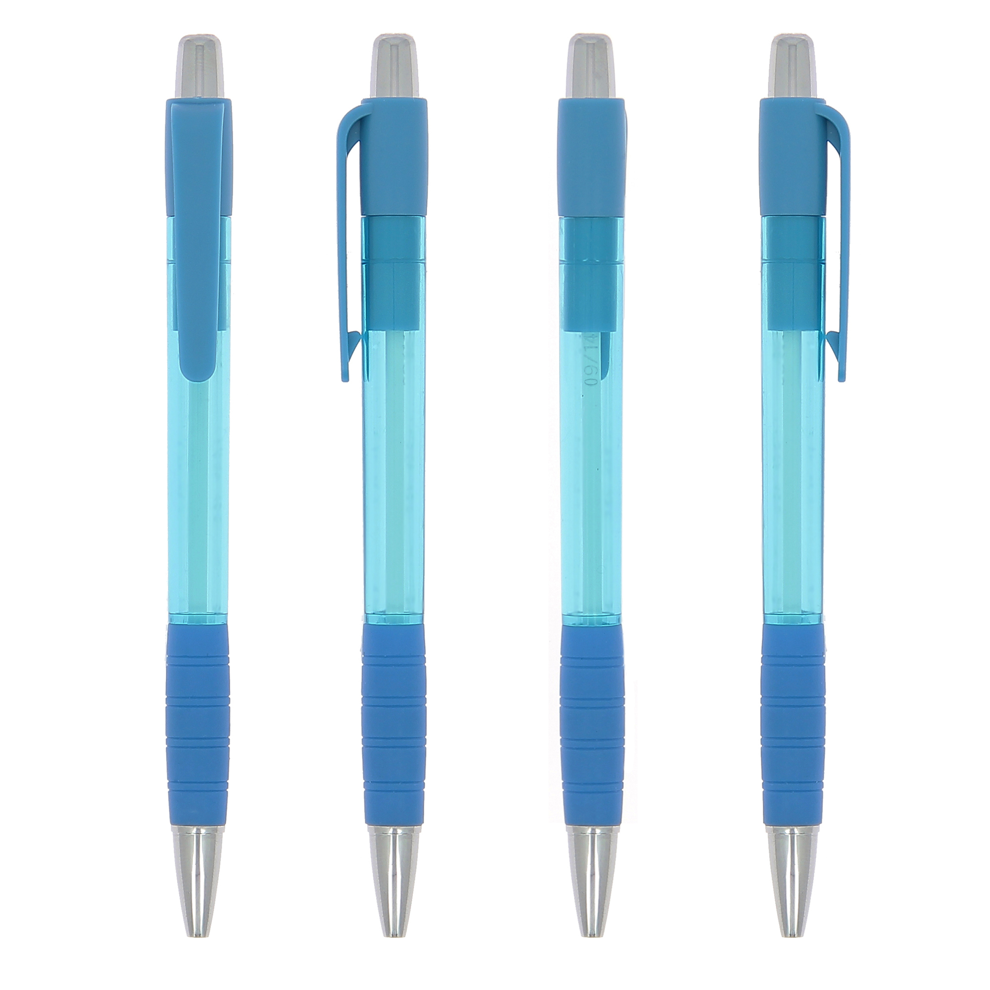 Stylo publicitaire Striped Grip BIC® Bleu clair - Encre bleue